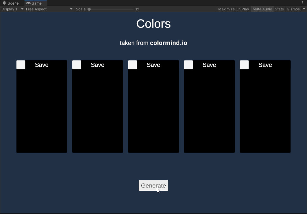 Unity Color API image